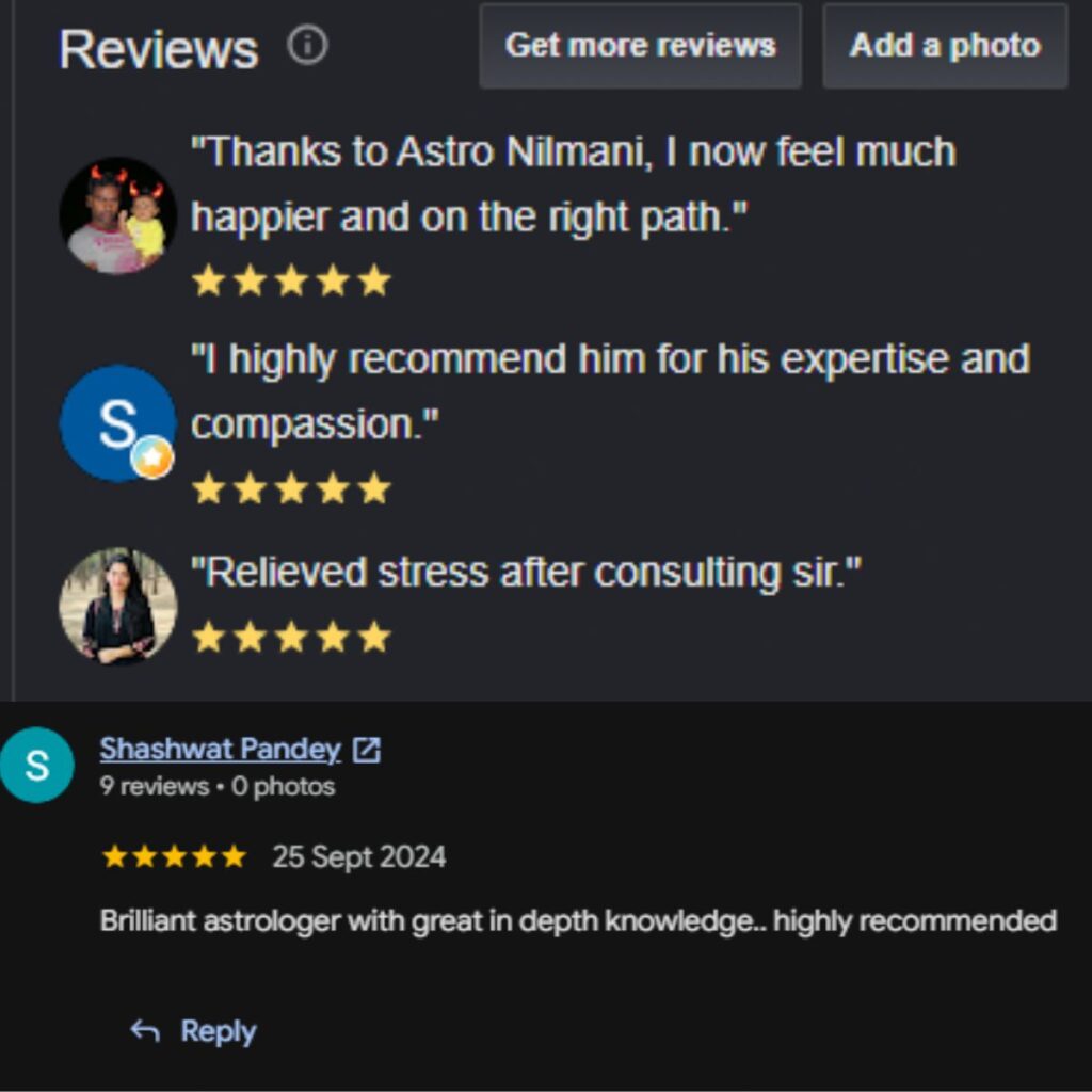 Client review for Astro Nilmani astrology consultation